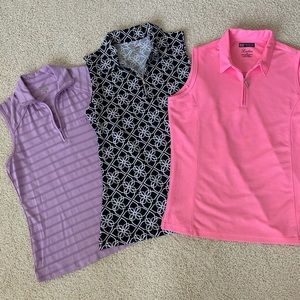 Women’s sleeveless golf tops